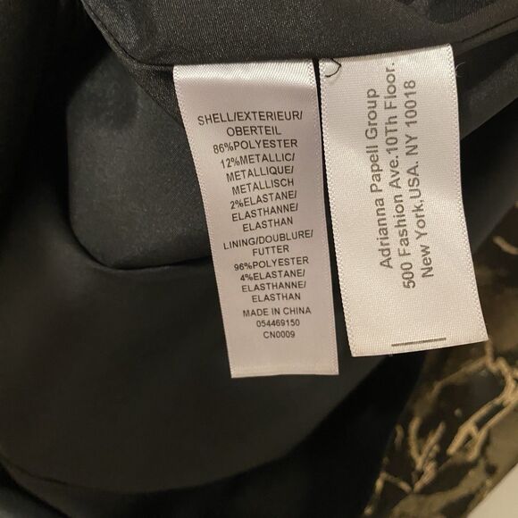 Aidan Mattox Fit & Flare Midi Dress 10 Floral Metallic Party Wedding Fairy Glam - Picture 9 of 10